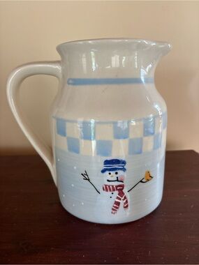 Hartstone Pottery Snowman Snow People Pitcher